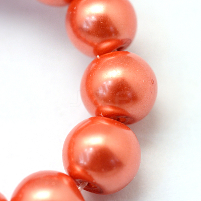 Baking Paint Glass Pearl Bead Strands HY-Q003-3mm-38-1