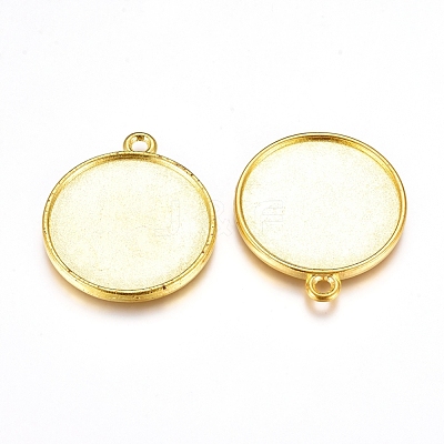 Tibetan Style Pendant Cabochon Settings TIBEP-LF1653YKG-G-LF-1