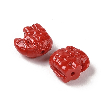 Synthetic Coral Carved Beads CORA-C001-04-1