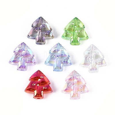 UV Plating Transparent Acrylic Beads TACR-T030-05M-1