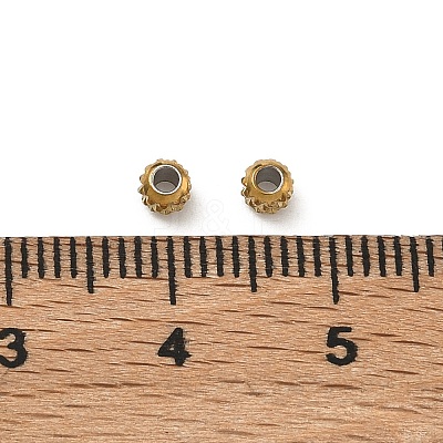 304 Stainless Steel Beads STAS-P448-06B-G-1