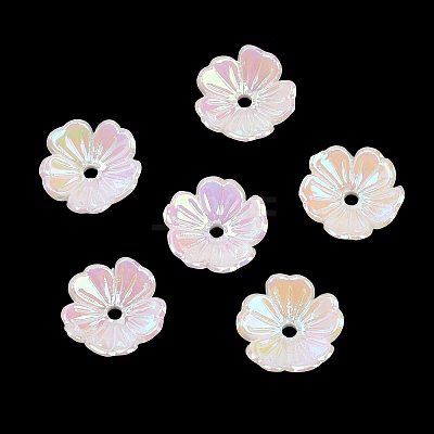 UV Plating Opaque Acrylic Bead Cap OACR-K001-41-1