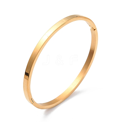 3Pcs 3 Color Ion Plating(IP) 304 Stainless Steel Classic Simple Plain Bangle BJEW-B055-05-1
