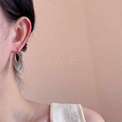 Heart Alloy Hoop Earrings FS-WGE9DDC-02-1