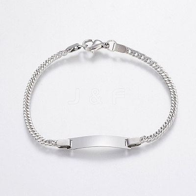 Tarnish Resistant 304 Stainless Steel Link Bracelets X-BJEW-H572-05P-1
