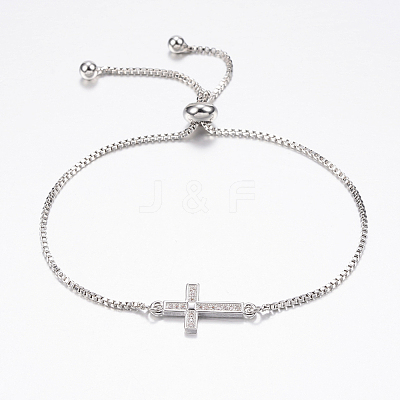 Adjustable Brass Bolo Bracelets BJEW-P200-11P-1