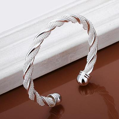 Trendy Brass Cuff Bangles For Women BJEW-BB12229-1