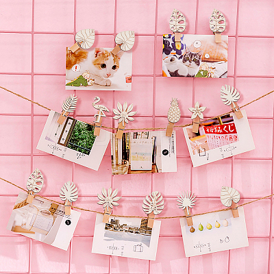 100Pcs Unfinished Wood Piece Decorations WOOD-CJ0001-58-1