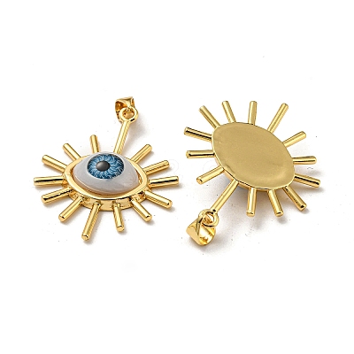 Real 18K Gold Plated Brass Pendants KK-L209-001G-08-1