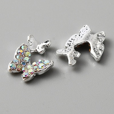 Alloy Rhinestone Cabochons MRMJ-WH0081-31S-1