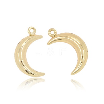 Cadmium Free & Nickel Free & Lead Free Alloy Moon Pendants PALLOY-J219-064-NR-1