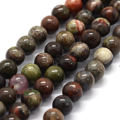Natural Ocean Agate/Ocean Jasper Beads Strands X-G-G763-07-8mm-1