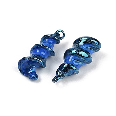 Spray Painted Natural Trochus Shell Pendants SHEL-K006-48A-1