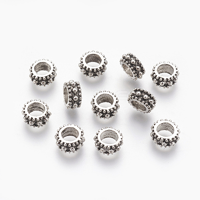 Tibetan Style Alloy European Beads MPDL-7610-AS-NR-1