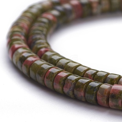 Natural Unakite Beads Strands G-H230-33-1