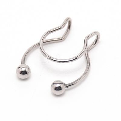 Wire Wrap Nose Ring for Teen Girl Women AJEW-TAC0029-08P-1