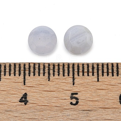 Natural Blue Lace Agate Cabochons G-B146-01B-1