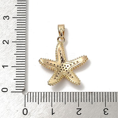 Brass Micro Pave Clear Cubic Zirconia Pendants KK-B138-05G-1