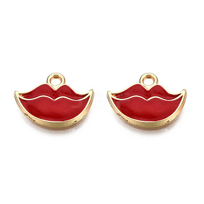 Eco-Friendly Zinc Alloy Pendants ENAM-R051-02-01G-NR-1