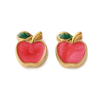 304 Stainless Steel Enamel Charms STAS-B100-06G-02-1