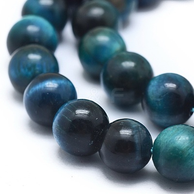 Natural Tiger Eye Bead Strands G-I224-02-4mm-1