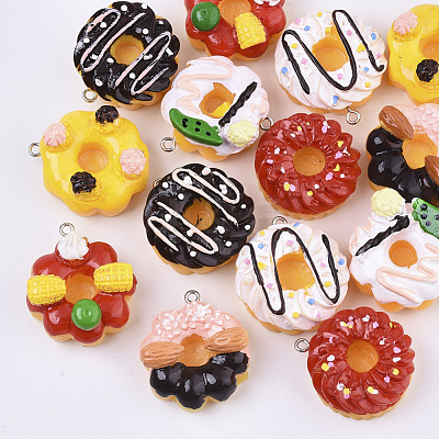Resin Pendants RESI-T043-08-1