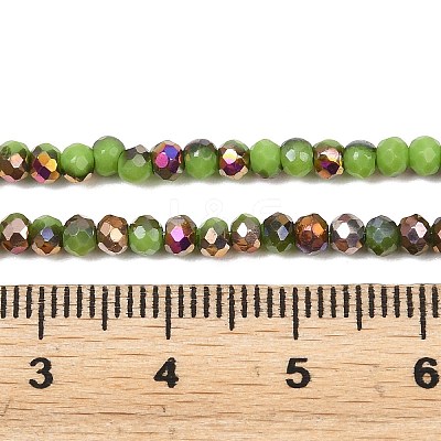 Electroplate Glass Beads Stradns EGLA-H114-02B-08-1