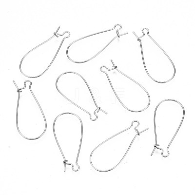 Tarnish Resistant 304 Stainless Steel Hoop Earring Findings STAS-S117-008E-01-1