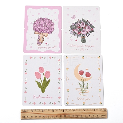 40 Sheets 4 Styles Paper Invitations Greeting Card AJEW-FS0001-26-1