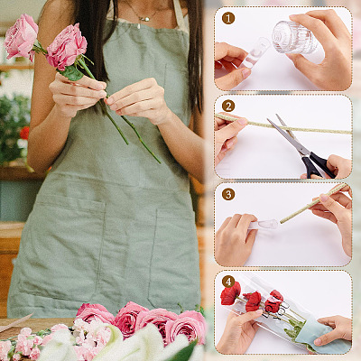 50Pcs OPP Flower Bouquet Wrapping Craft Paper DIY-TA0010-93C-1