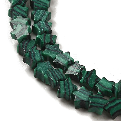 Synthetic Malachite Beads Strands G-G085-B07-01-1