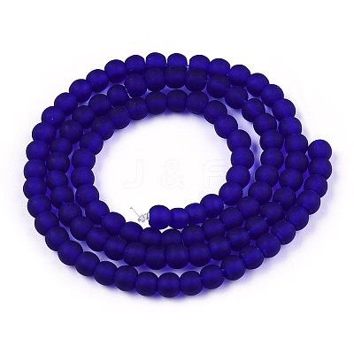 Transparent Glass Beads Strands GLAA-T032-T4mm-MD15-1