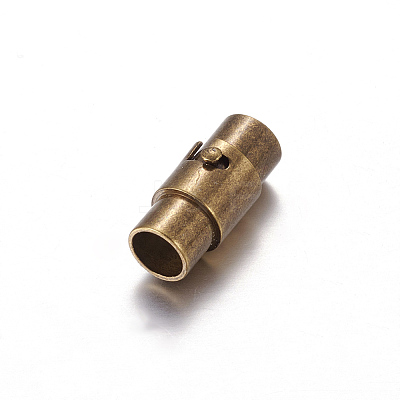 Brass Locking Tube Magnetic Clasps LS-KK-MC077-AB-1