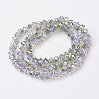 Electroplate Glass Beads Strands EGLA-A034-J6mm-S07-1