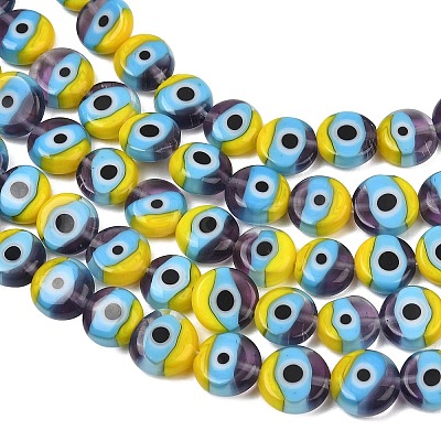 Handmade Evil Eye Lampwork Beads LAMP-C028-01-01-1