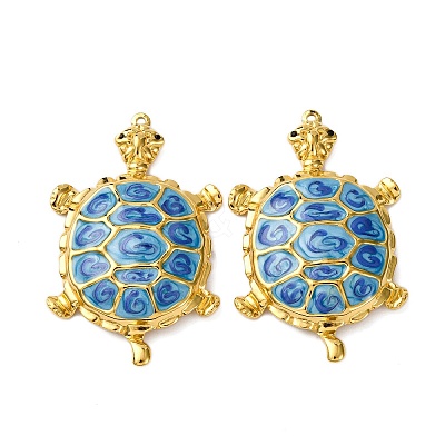 304 Stainless Steel Enamel Big Pendants STAS-L299-24G-02-1