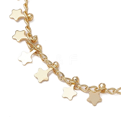 Brass Curb Chain Bracelet Makings AJEW-JB01324-1
