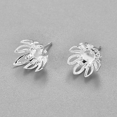 304 Stainless Steel Ear Stud Components X-STAS-G187-18S-1