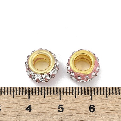 Alloy Rhinestone Clay Pave Beads ALRI-D300-04G-01-1