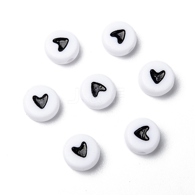Flat Round Acrylic Beads MACR-PB37C9070-3-1