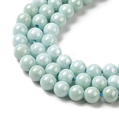 Cubic Zirconia Imitation Pearl Bead Strands ZIRC-P109-03A-06-1