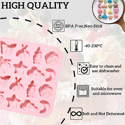 16 Farmer's Countryside Theme 8 Different Pattern Shapes Silicone Mold Chocolate Mold Cake Mold ST-CJ0007-05-1