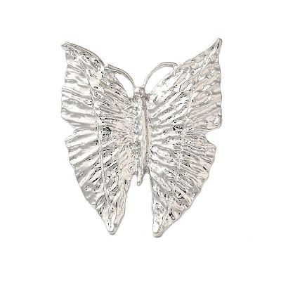 Butterfly Alloy Open Cuff Rings for Women RJEW-U006-06A-P-1