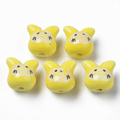 Handmade Porcelain Beads PORC-T007-04P-1