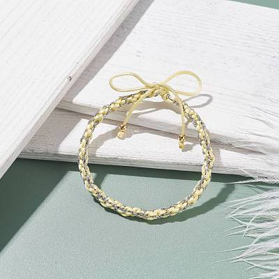 Nylon and Polyester Braided Cord Bracelet BJEW-JB07676-1