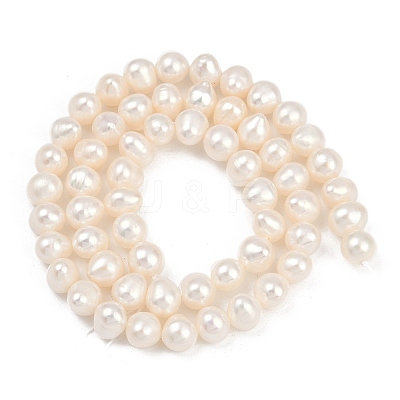 Natural Cultured Freshwater Pearl Beads Strands PEAR-I007-07Y-01A-1