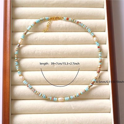 Natural Freshwater Pearl Potato Necklaces FS-WG9BE95-01-1