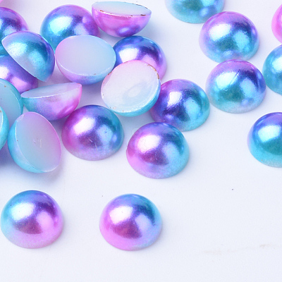Imitation Pearl Acrylic Cabochons OACR-R063-3mm-01-1