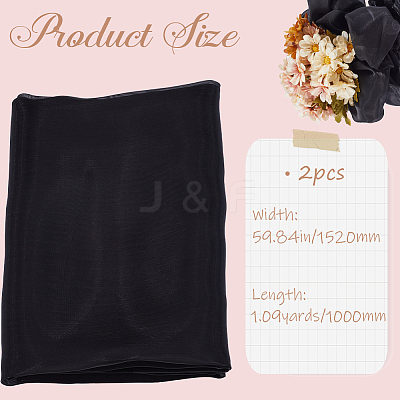 2pcs Satin Fabric DIY-GF0009-66A-1