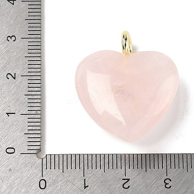 Natural Rose Quartz Pendants X-G-C274-04H-1